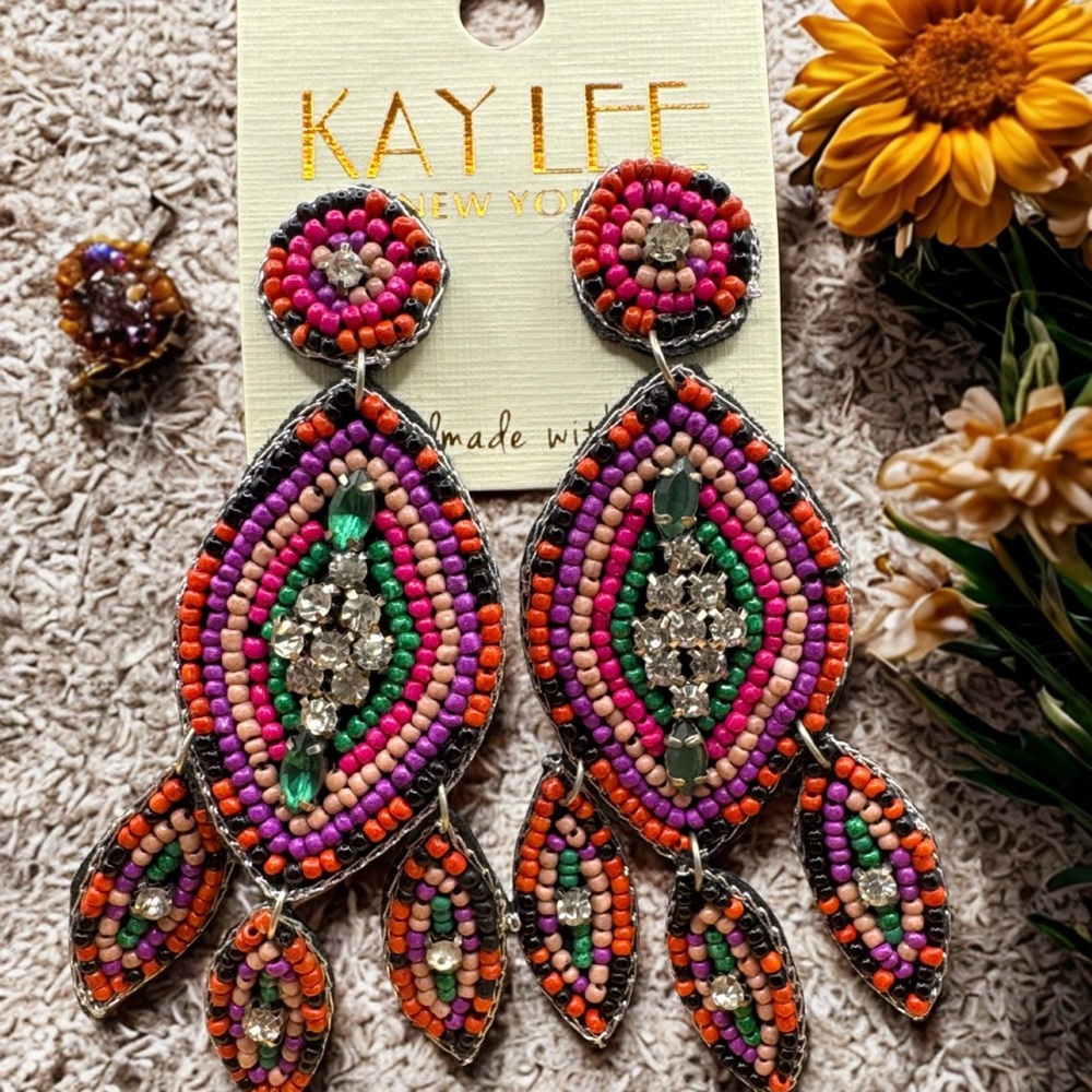 Kay Lee Seed Bead Earrings